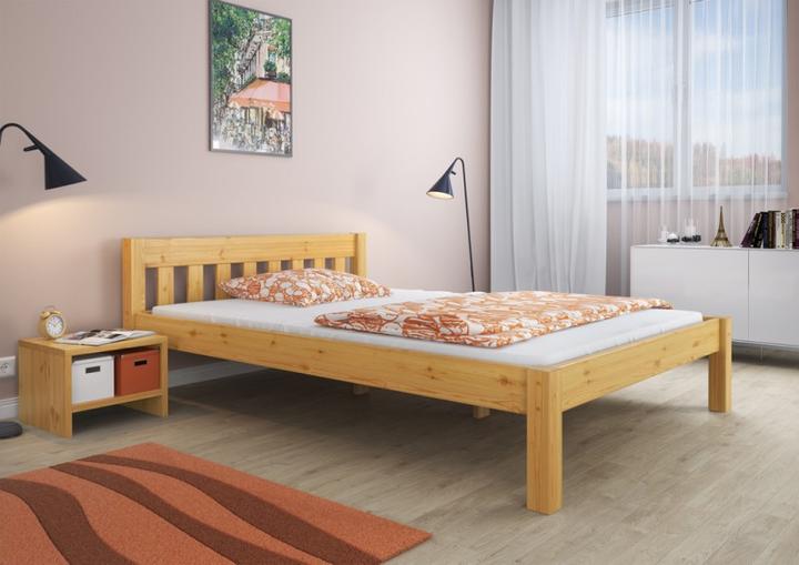 Produktbild Erst-Holz Einzelbett Bettrahmen 120x200 Futonbett Kieferbettgestell Massivholz natur Rollrost 60.38-12 (120 x 200 cm)