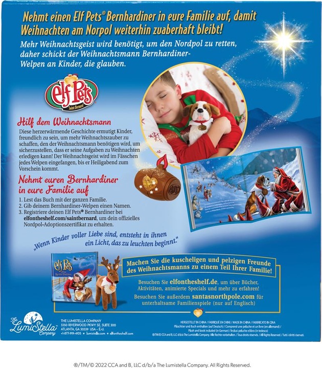 Produktbild Elf on the Shelf Elf Pets® - Box Set Bernhardiner (9 cm)