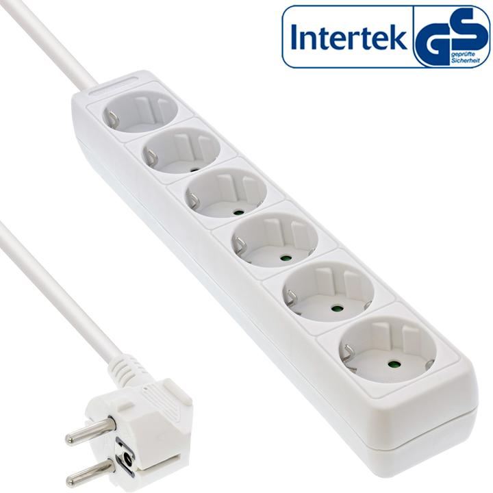 Actual product image InLine Socket strip (6 x, CEE 7/3, 1.40 m)
