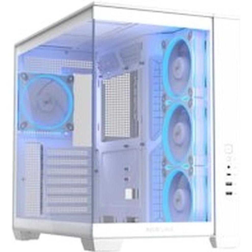 ASUS Obudowa A32 PLUS TG ARGB WHITE (ATX, Micro ATX (mATX), Mini-ITX), PC Gehäuse, Weiss