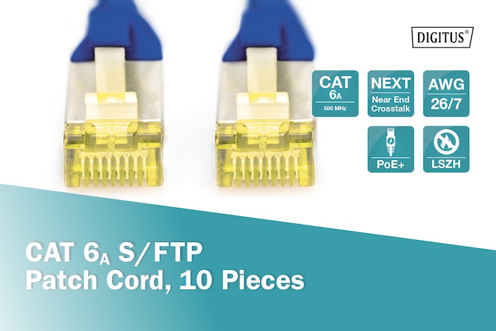 Produktbild Digitus Netzwerkkabel (S/FTP, CAT6a, 1 m)
