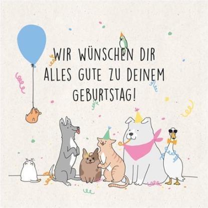 Produktbild Geburtstagskarte Wir wünschen dir alles Gute zu deinem Geburtstag - QuadrArt (1 Stk.)