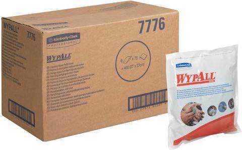 Kimberly-Clark WypAll® Wipes - Green - 6 Bags x 75 Sheets (6 pcs.)