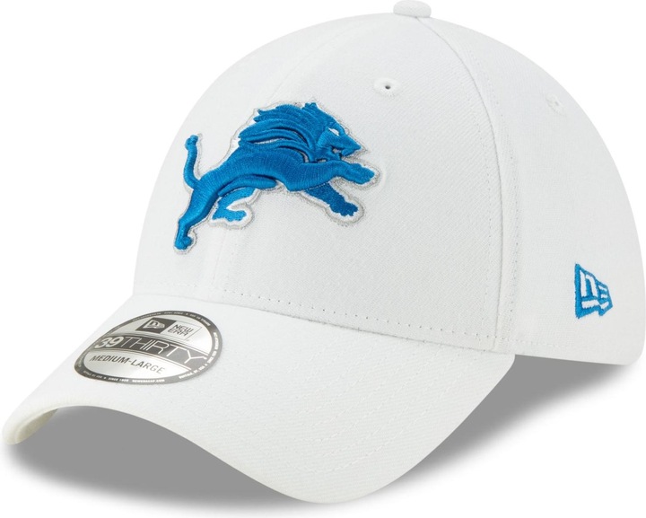 Produktbild New Era 39Thirty Stretch Cap - NFL Detroit Lions weiss - M/L (M/L)
