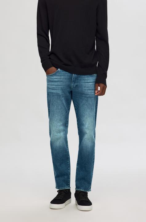Actual product image Selected Medium Blue Straight Fit Jeans (30)