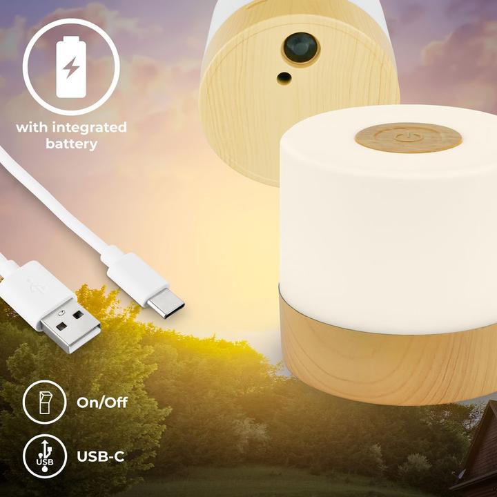 Produktbild B.K.Licht Akku LED Tischleuchte (150 lm)