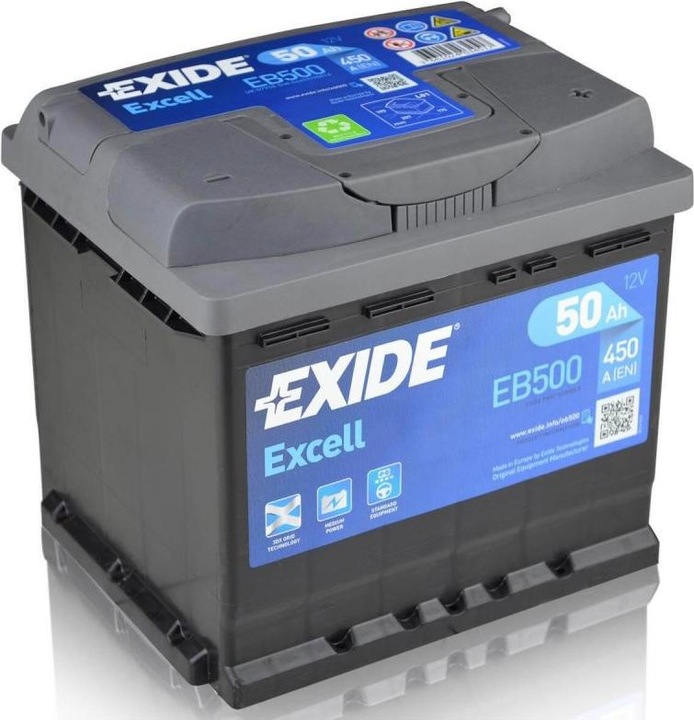 Exide Excell (12 V, 50 Ah, 450 A)