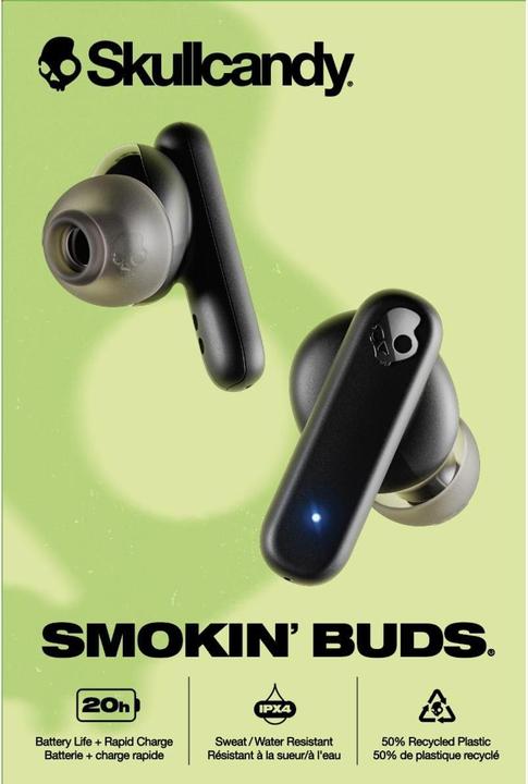 Image du produit Skullcandy Smokin Buds (Pas de réduction du bruit, 20 h, Sans fil)
