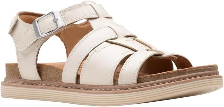 Actual product image Clarks Premium Arwell Sun Womens Sandal Cream Leather 365 EU Cream Leather 36 EU (36)