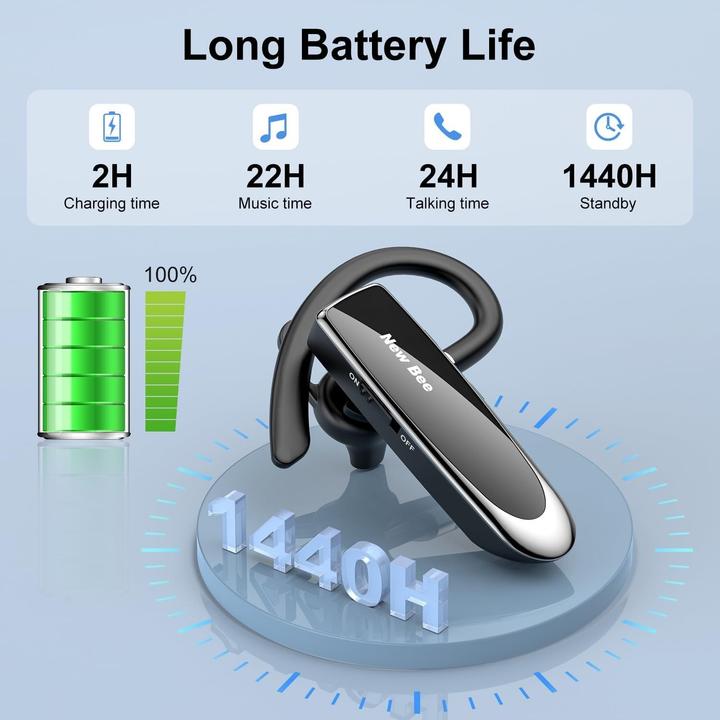 Actual product image New Bee - LC-B41 - Bluetooth Wireless Headset (22 h, Wireless)