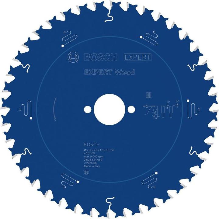 Actual product image Bosch Professional Zubehör Circular saw blade Expert for Wood, 210 x 30 x 2.8 mm, 40