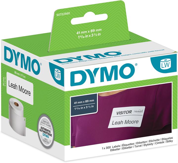 Produktbild Dymo S0722560 Blanko Namensschilder (4.10 cm)
