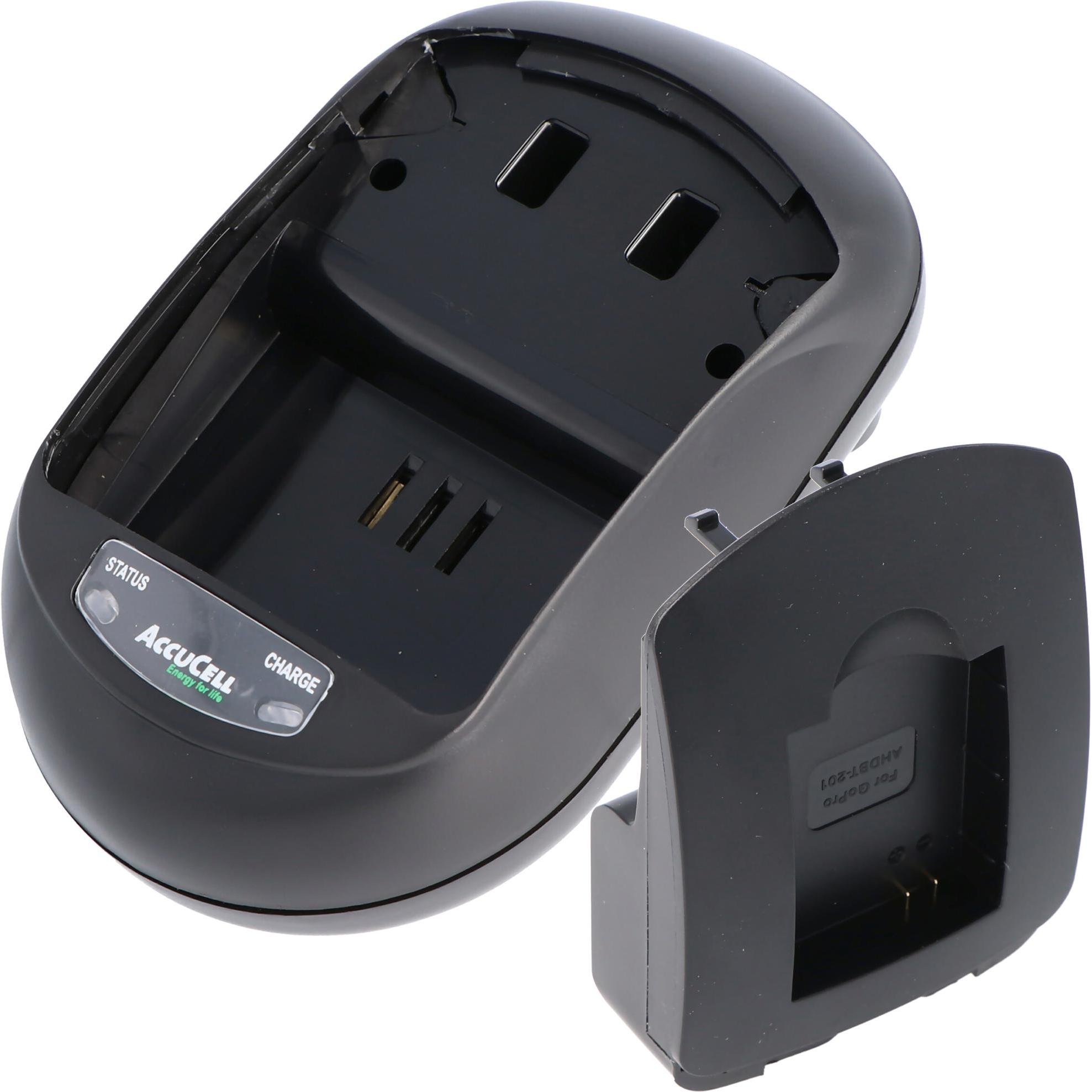 Thumbnail - AccuCell Ladegerät Go Pro HD Hero 3, AHDBT-201, AHDBT-301 (Ladegerät), Kamera Stromversorgung