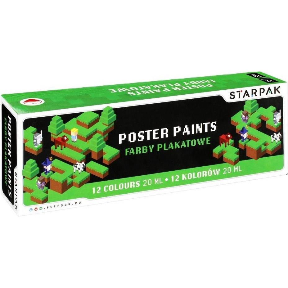 Starpak Posterfarben 12 Farben 20 ml Pixel Game (20 ml) (47422811)