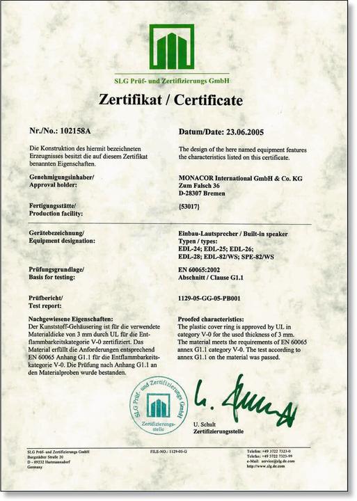 Produktbild Monacor SPE-82/WS Einbaulautsprecher 12 W 4 1 St. (1 Stk.)