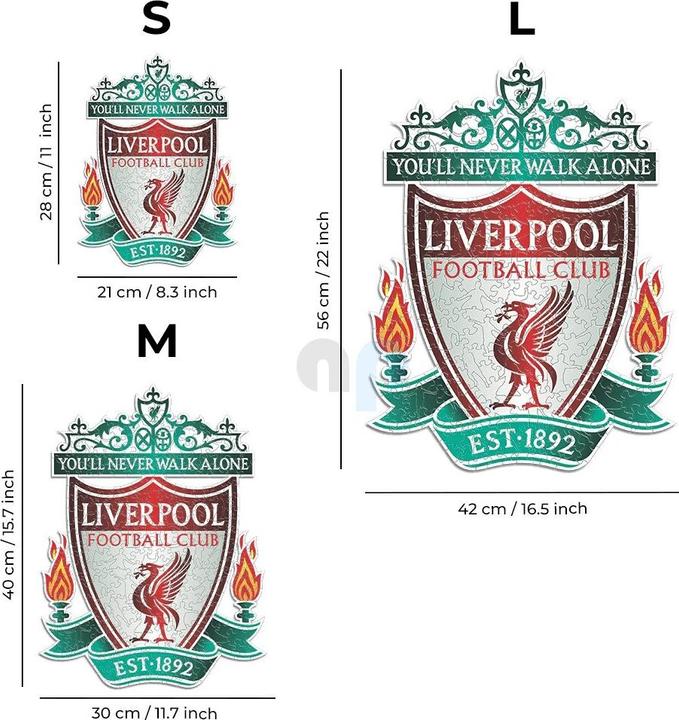 Productafbeelding Iconic Liverpool FC - Logo - Puzzel in Legno Taglia S (150 Pezzi) (150 onderdelen)