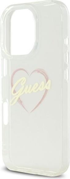 Produktbild Guess GUHCP16XHCHGSPT iPhone 16 Pro Max 6.9" przeźroczysty/transparent hardcase IML Heart (Apple iPhone 16 Pro Max)
