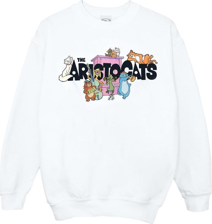 Immagine prodotto Disney The Aristocats Music Logo Felpa Ragazzi (128)