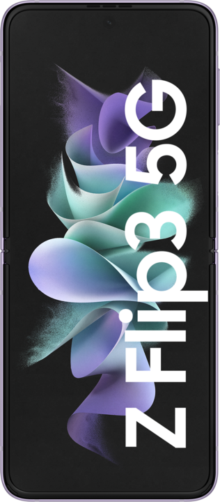 Actual product image Samsung Galaxy Z Flip3 5G EU (128 GB, Lavender, 6.70", SIM + eSIM, 12 Mpx, 5G)