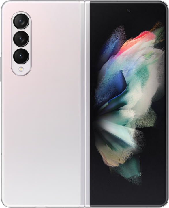 Actual product image Samsung Galaxy Z Fold3 5G EU (256 GB, Phantom silver, 7.60", SIM + eSIM, 12 Mpx, 5G)