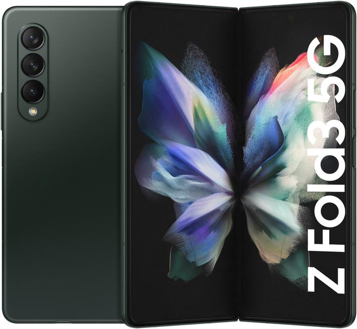 Produktbild Samsung Galaxy Z Fold3 5G EU (256 GB, Phantom Green, 7.60", SIM + eSIM, 5G)