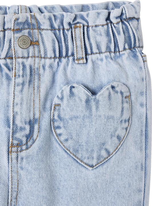 Produktbild Vertbaudet Mädchen Paperbag-Jeans mit Herz-Taschen (104)