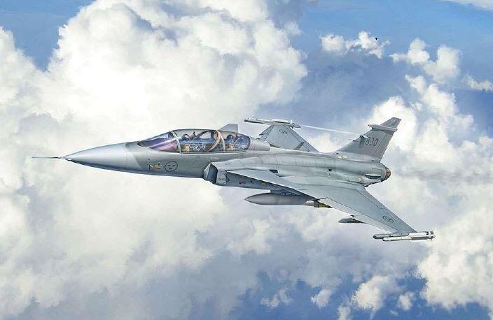 Actual product image Italeri 1:48 JAS-39D GRIPEN Doppelsitzer