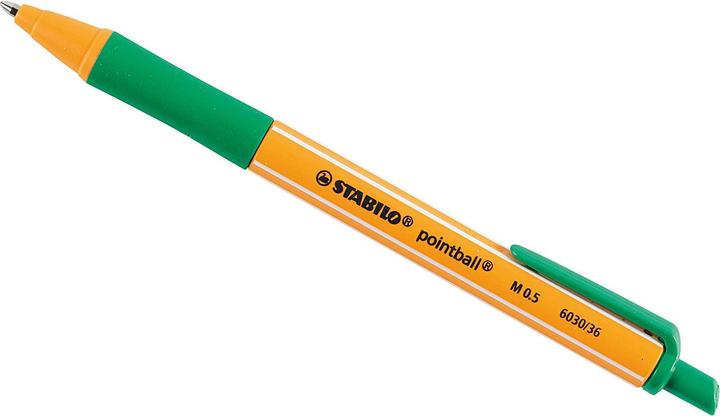 Actual product image STABILO pointball retractable biros (Green, 1 x)