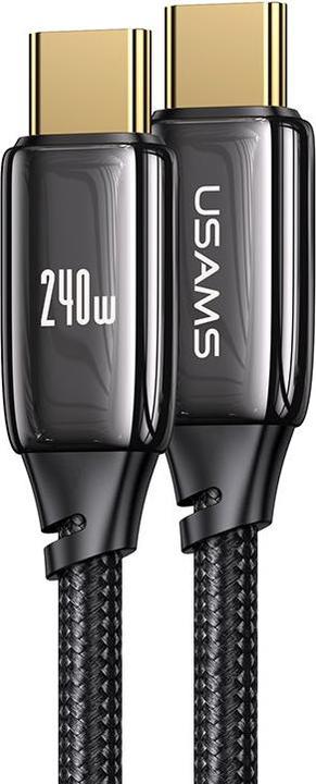Image du produit Usams Câble de charge type-C vers type-C - noir (2 m, USB 3.1)