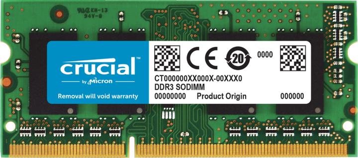 Produktbild Crucial Memory for Mac (1 x 8GB, 1600 MHz, DDR3L-RAM, SO-DIMM)