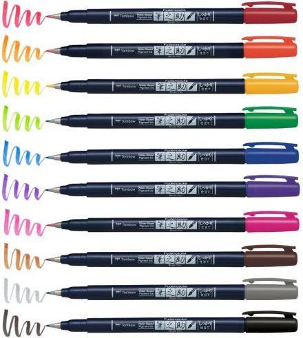 Produktbild Tombow Fudenosuke (Mehrfarbig, 10 x)