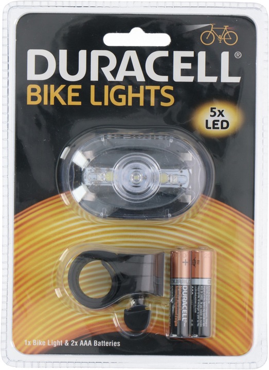 Duracell Bicycle lamp front with 5 LED