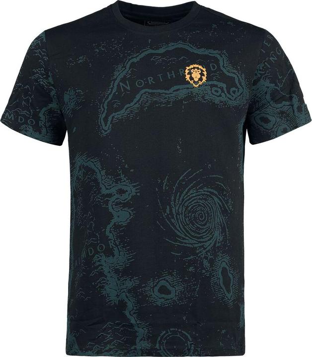 Produktbild Difuzed World of Warcraft - Azeroth Map - Men's Short Sleeved T-shirt - M II (M)