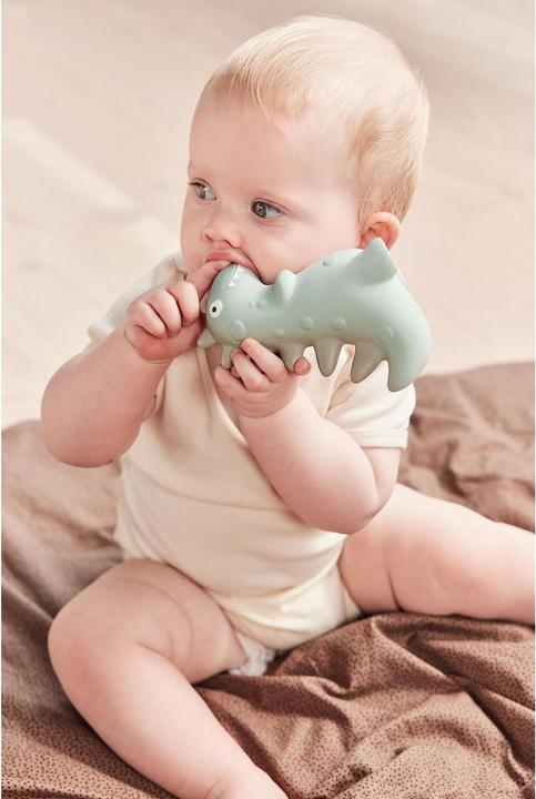 Actual product image OYOY Mini Teething Ring Dino Theo 14 x 4.5 cm (12 Months)