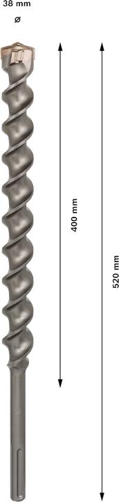 Produktbild Bosch Professional Zubehör Hammerbohrer SDS max-7, 38 x 400 x 520 mm (38 mm)