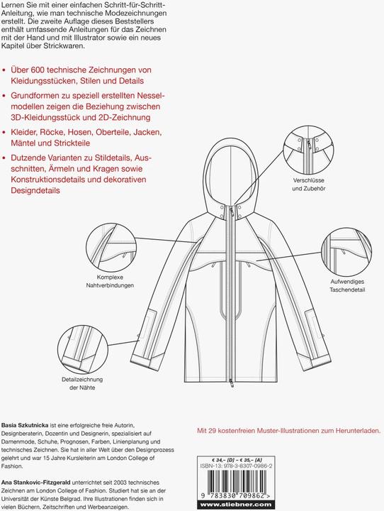 Produktbild Technisches Modezeichnen (Deutsch, Basia Szkutnicka, 2017)