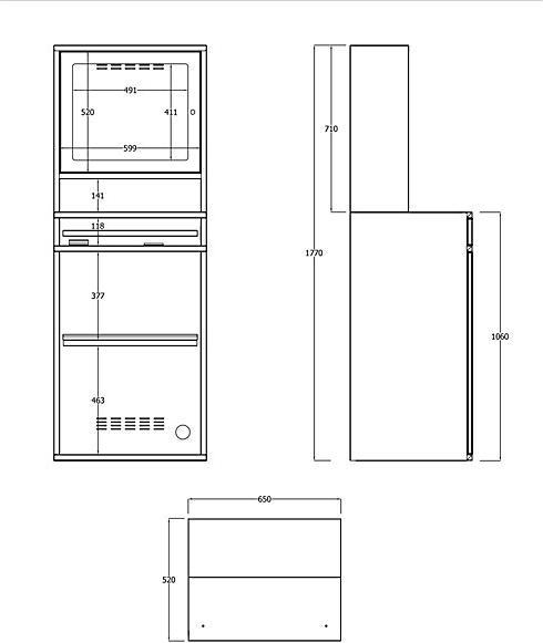 Image du produit eurokraft pro Poste de travail informatique, tôle d'acier
