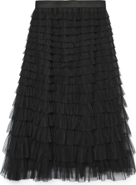 Produktbild Vero Moda Vmnaja Mw Ruffle Maxi Skirt Faw Exp (XS)