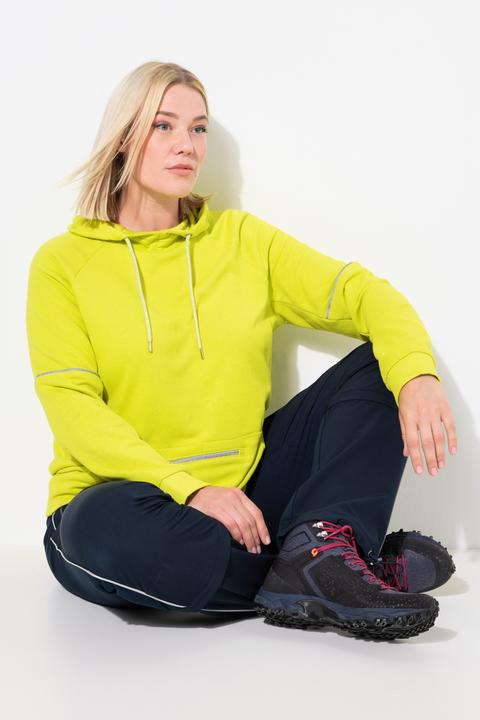 Actual product image Ulla Popken Hoodie, Reflektorpipings, Kapuze, Zipptasche, Langarm (50, 52)