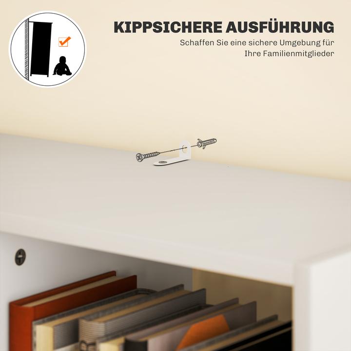 Immagine prodotto Homcom Bücherregal MDF, Spanplatte Weiss