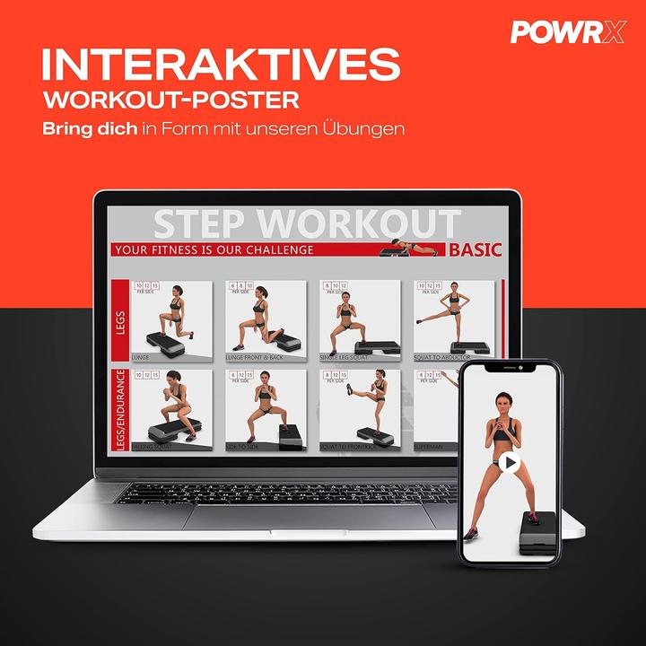 Produktbild Powrx Steppbrett Schwarz