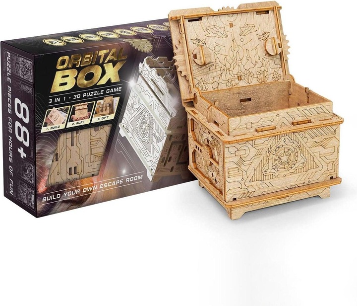Actual product image Escape Welt Orbital Box - puzzle box kit (German)