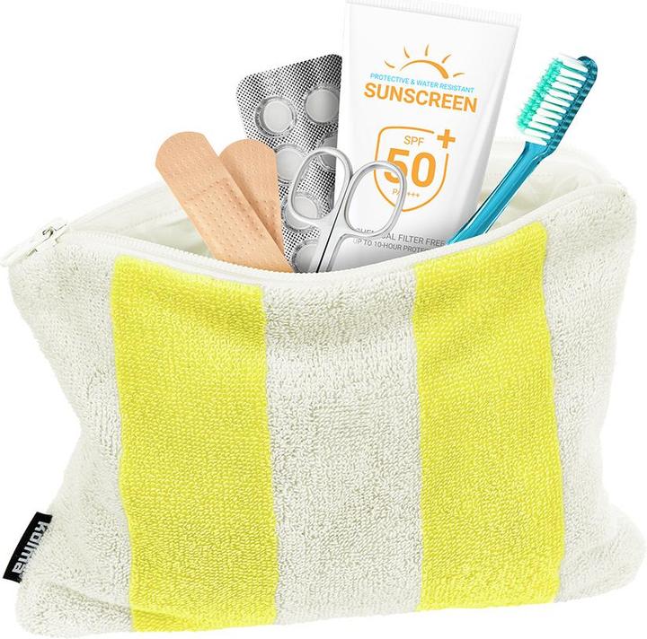 Produktbild Kolma Necessaire Stripy Lemon/Weiss
