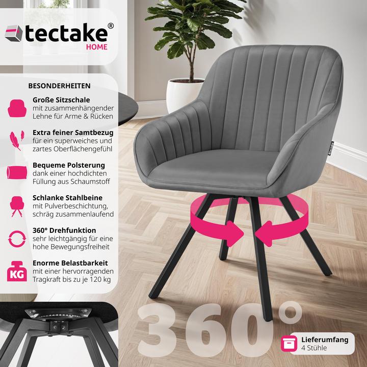 Actual product image tectake Swivelling armchair