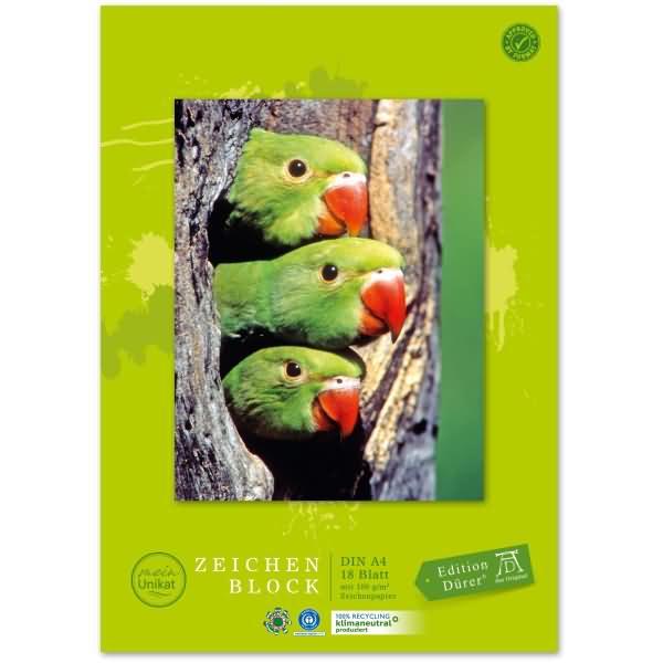 Produktbild Edition Dürer Zeichenblock green DIN A4 (A4, Blanko, Weicher Einband)