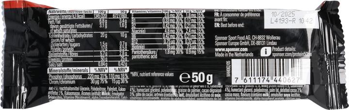 Actual product image Sponser Protein 50 (Chocolate, 25 pcs., 1250 g)