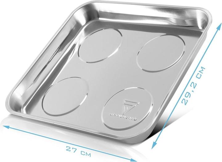 Produktbild Stahlwerk Magnetschale MS-30 ST 270 x 292 x 30 mm Magnetteller Schraubenschale (1 x)