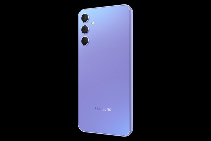Actual product image Samsung Galaxy A34 5G (128 GB, Awesome Violet, 6.60", Dual SIM, 48 Mpx, 5G)