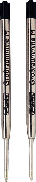 Actual product image Herlitz Biros large refill, M, black (Black, 1 mm, 2 pcs.)