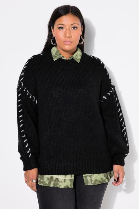 Produktbild Studio Untold Pullover, oversized, Colornähte, Langarm (46, 48)